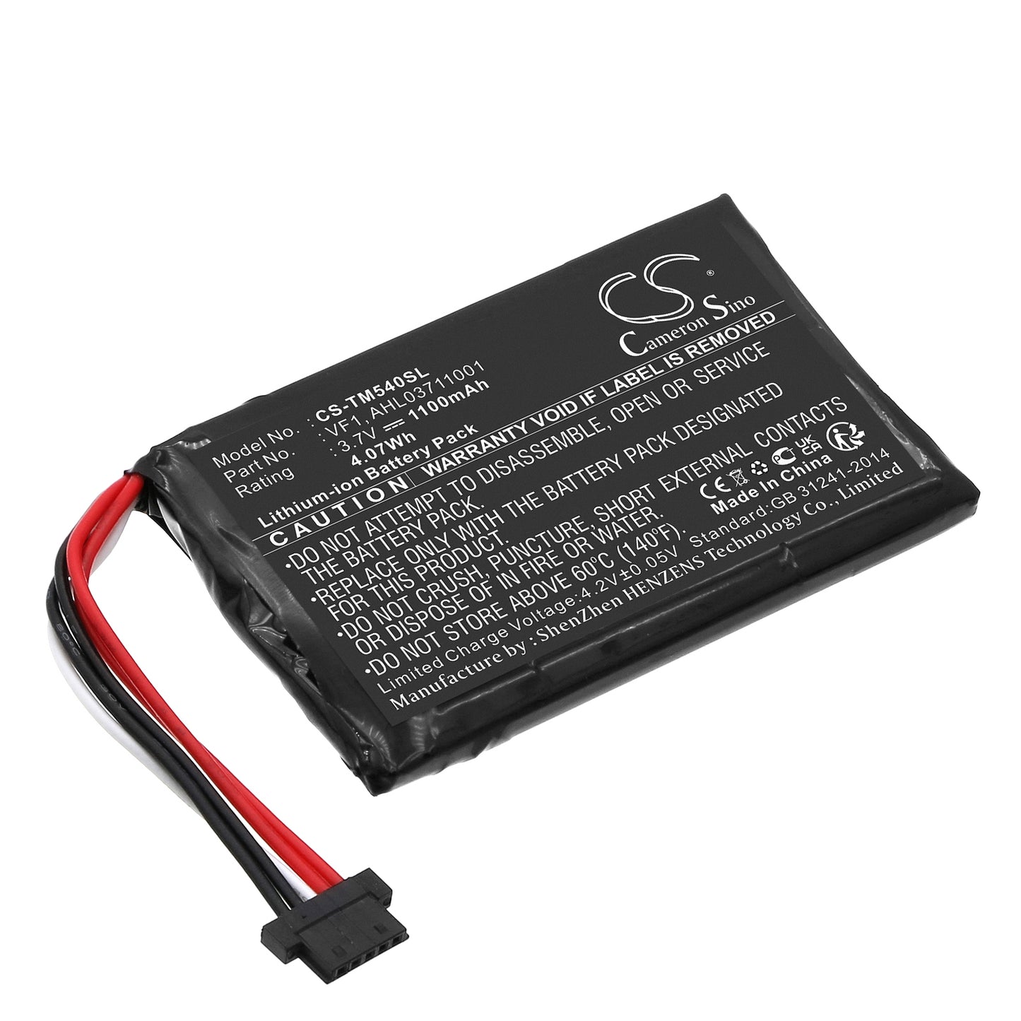 Battery for TomTom Go 540 Live 1100mAh