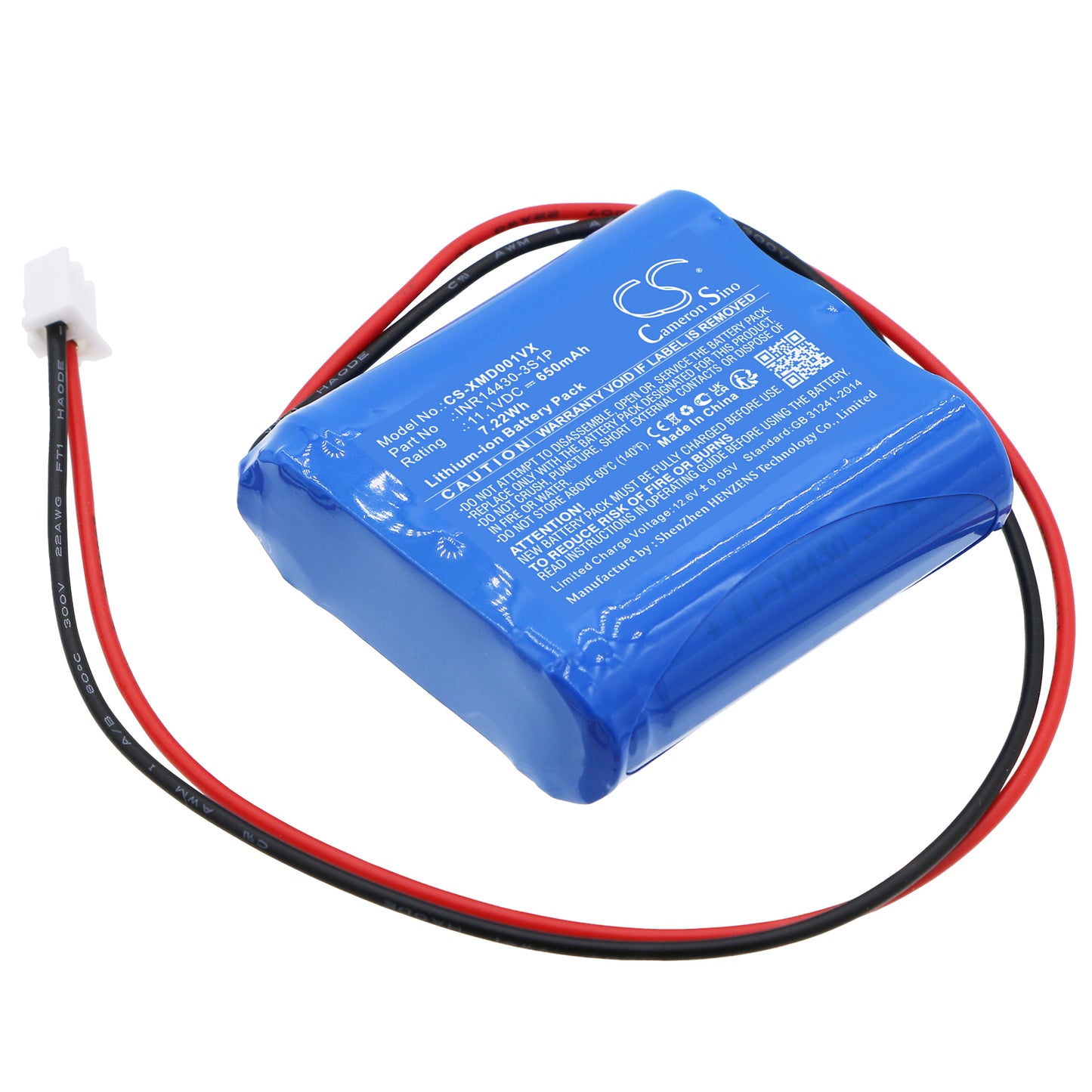 Battery for Xiaomi Mijia WXCDJ01SWDK 650mAh / 7.22Wh