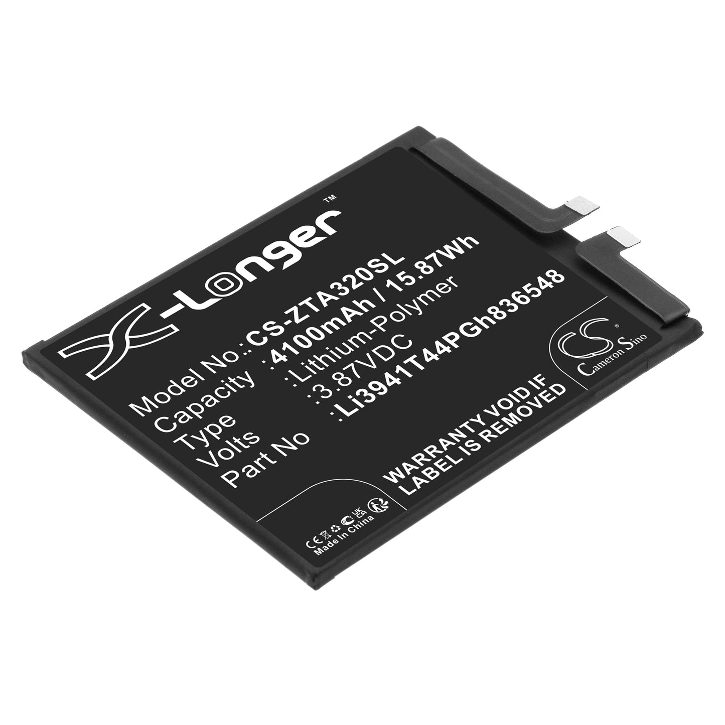 Battery for ZTE A2322 4100mAh / 15.87Wh