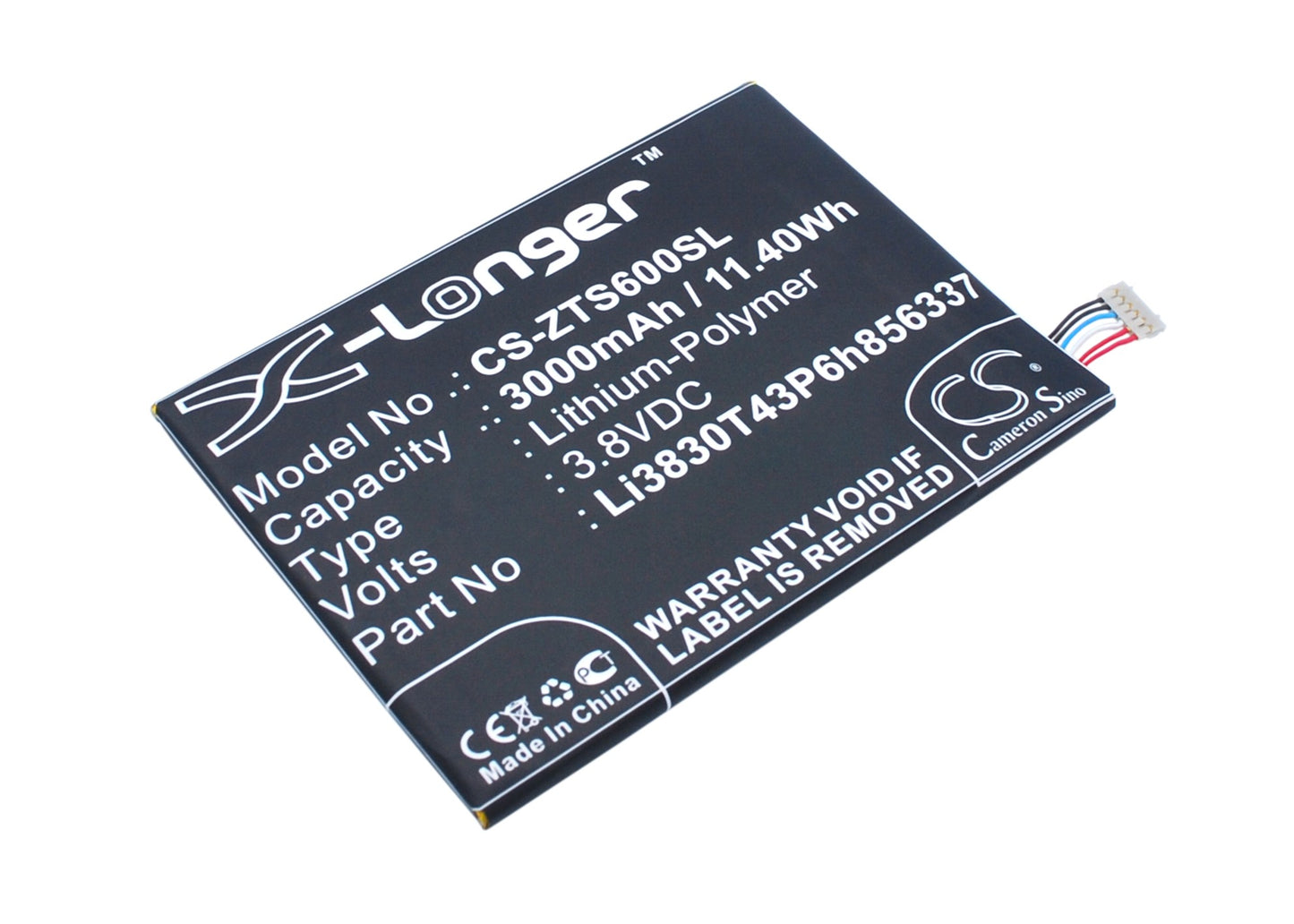 Batteri till ZTE Q7-C Dual SIM 3000mAh / 11.40Wh