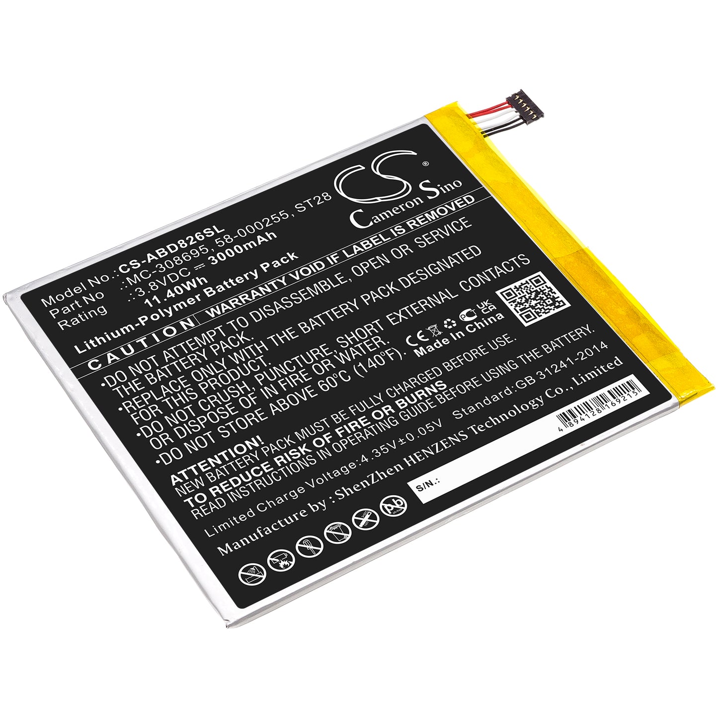 Batteri till Amazon  Kindle Fire 2019 9th Generatio 3000mAh / 11.40Wh