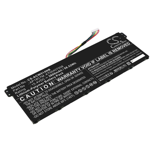 Battery for Acer ConceptD 3 CN316-73G-729B 3800mAh / 58.52Wh