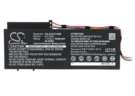 Battery for Acer Aspire P3-131 5250mAh / 38.85Wh