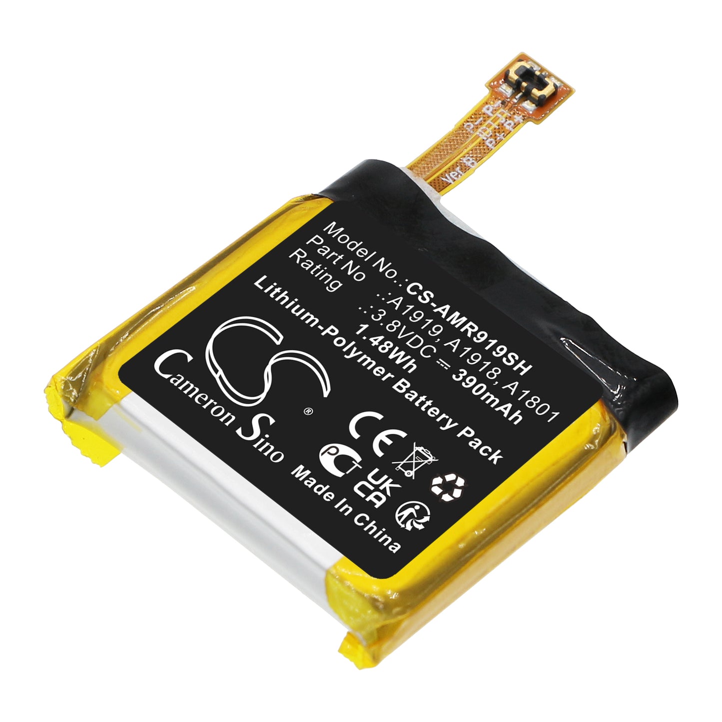 Batteri till Amazfit  T-Rex 390mAh / 1.48Wh