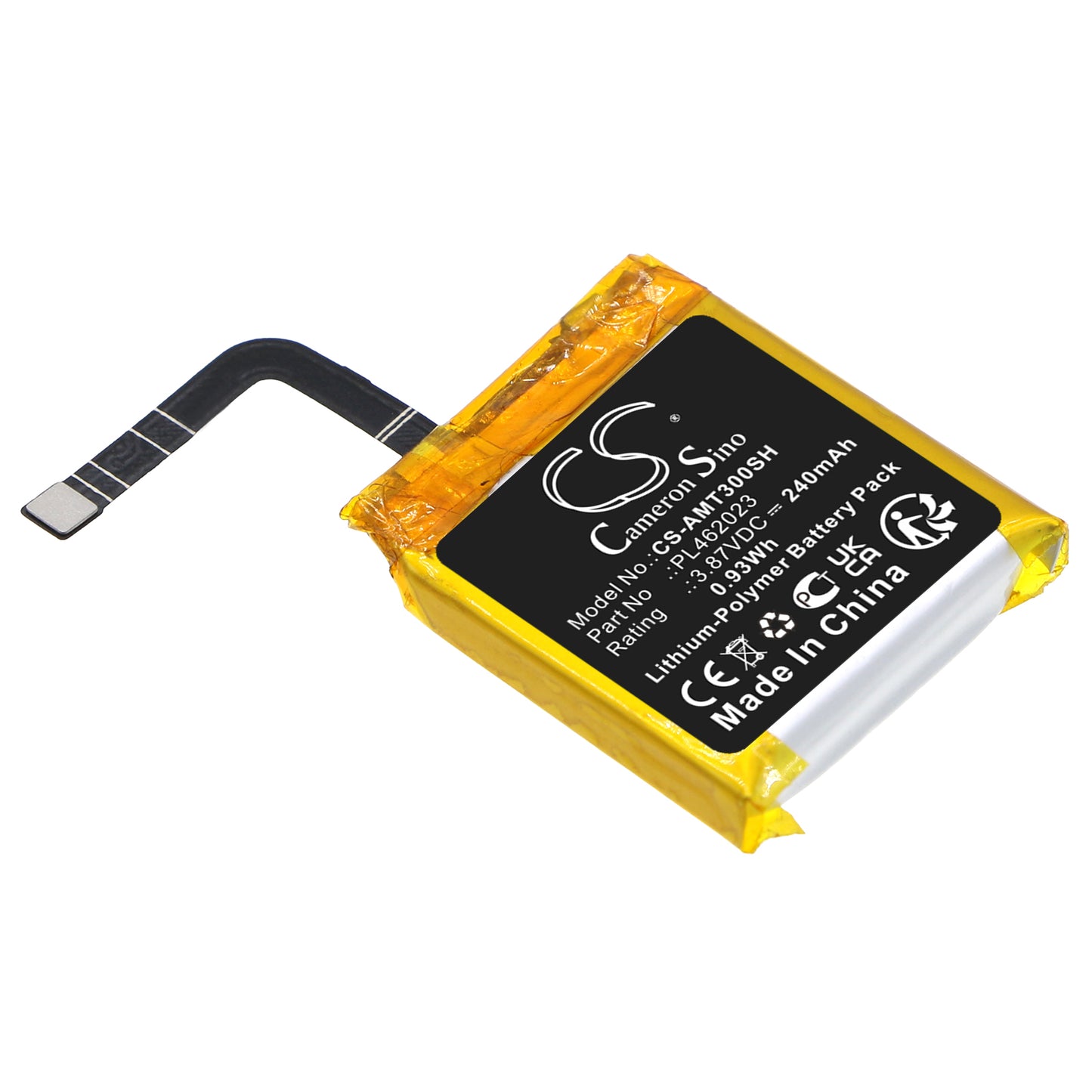 Batteri till Amazfit GTS 3 240mAh / 0.93Wh