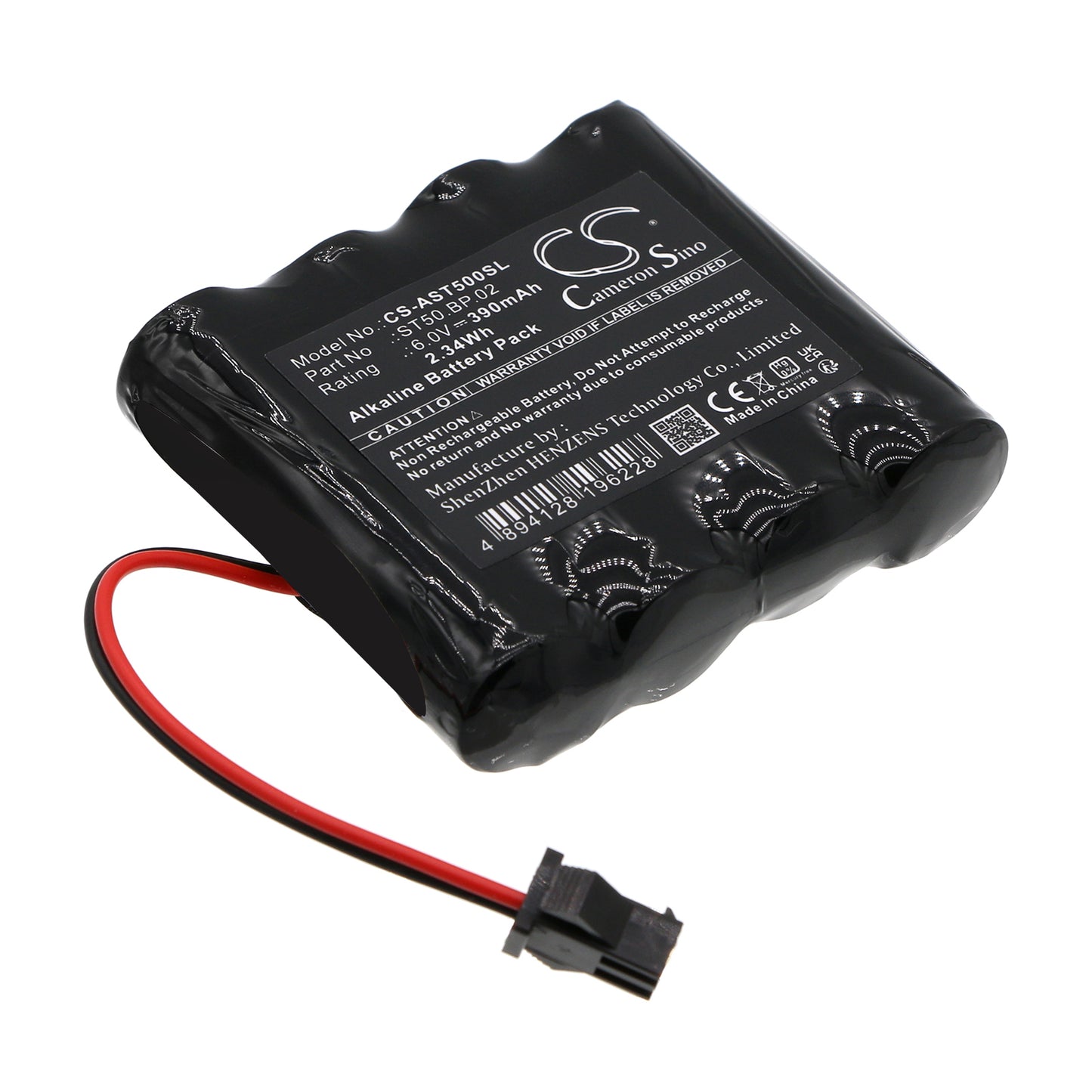 Batteri till Amadeo  A-Lock ST50 390mAh / 2.34Wh