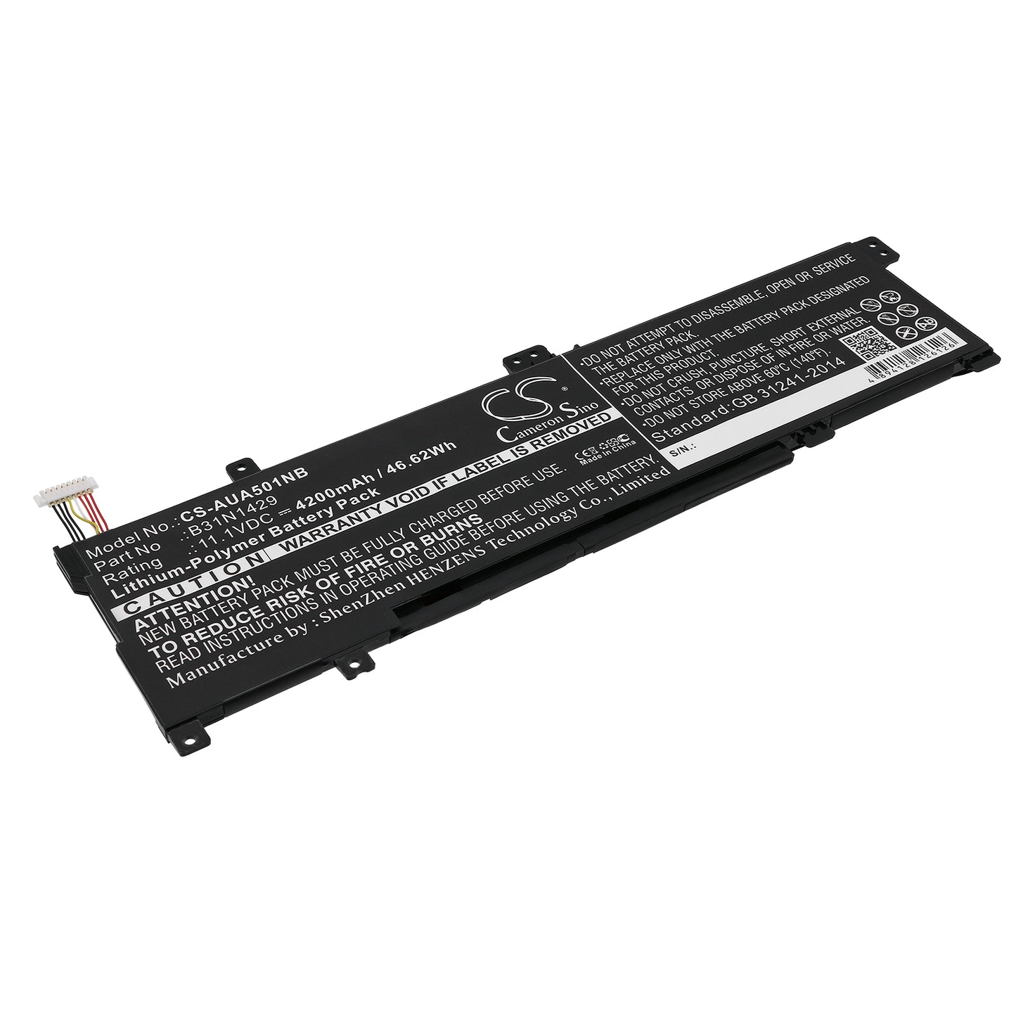Battery for Asus K501LX-DM029H 4200mAh / 46.62Wh