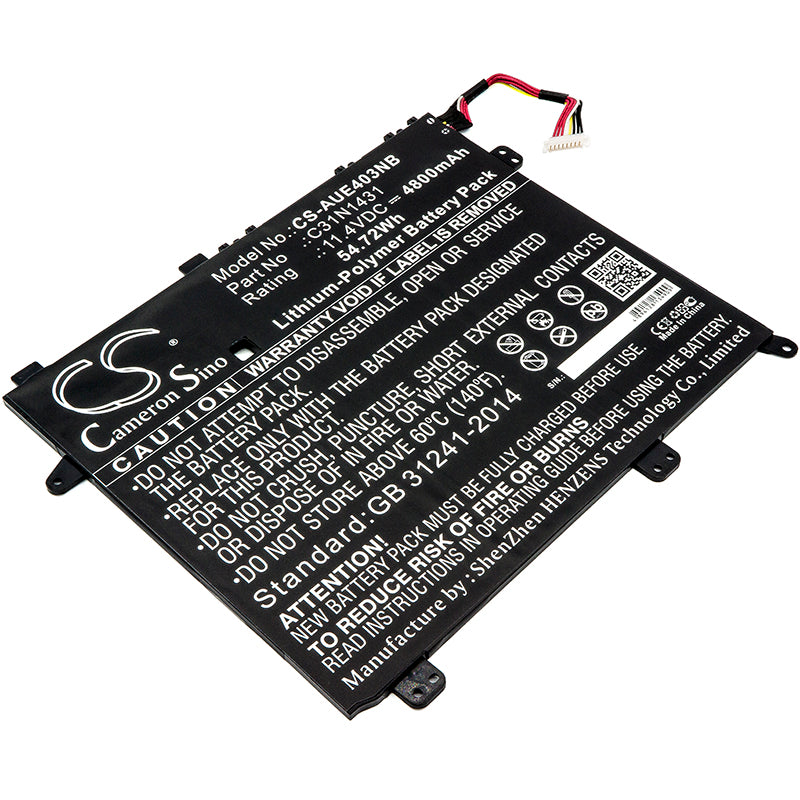 Battery for Asus VivoBook E403NA-FA087T 4800mAh / 54.72Wh
