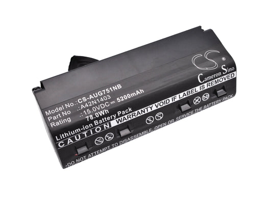 Akku Asus G751JL-BSi7T28 5200mAh / 78.00Wh