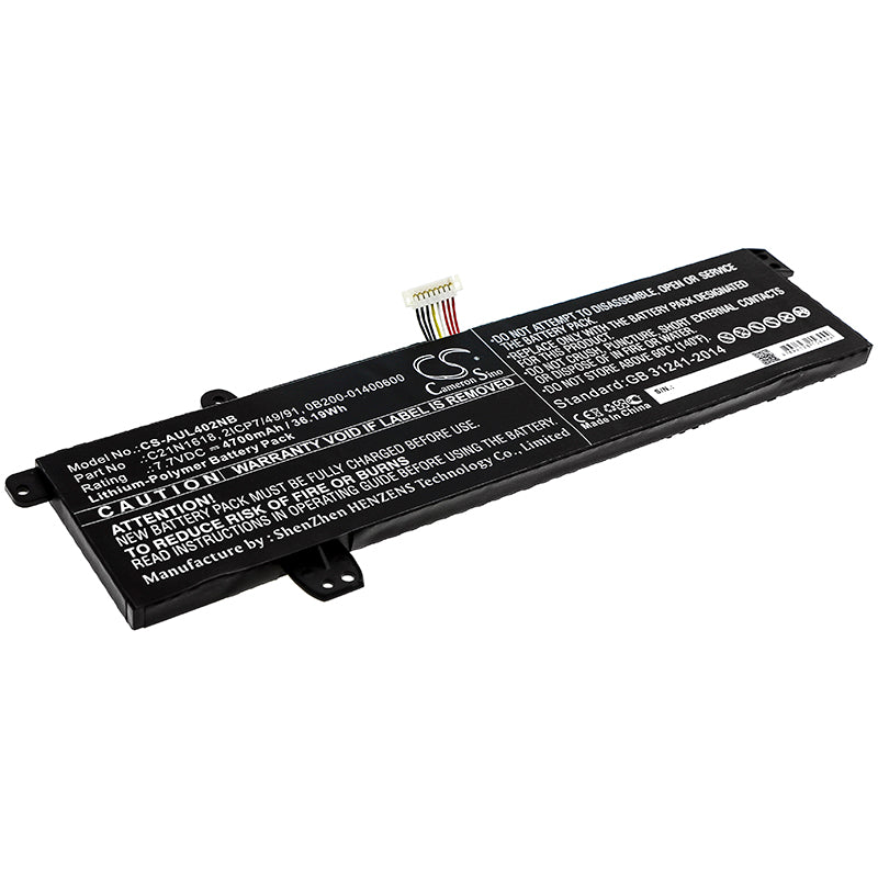 Batteri till Asus VivoBook E402BA-FA156T 4700mAh / 36.19Wh