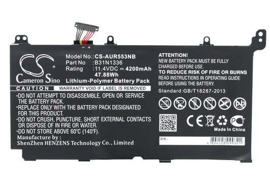 Akku Asus R553LN-XO106H-BE 4200mAh / 47.88Wh