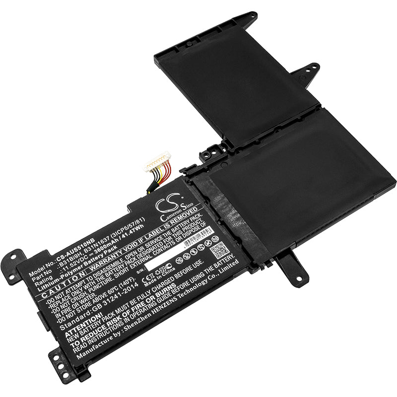 Akku Asus X510UA-EJ1070T 3600mAh / 41.47Wh
