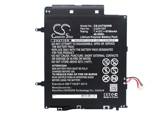 Battery for Asus T300CHI-F1-DB 6750mAh / 49.95Wh