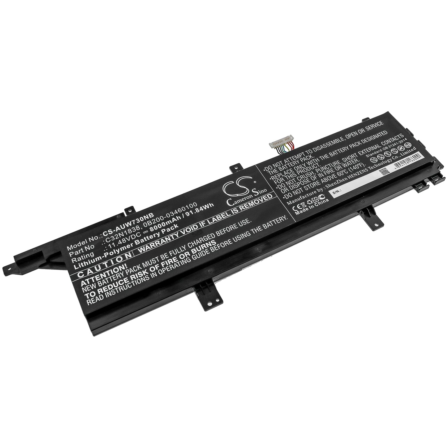 Battery for Asus StudioBook Pro X W730G5T 8000mAh / 91.84Wh