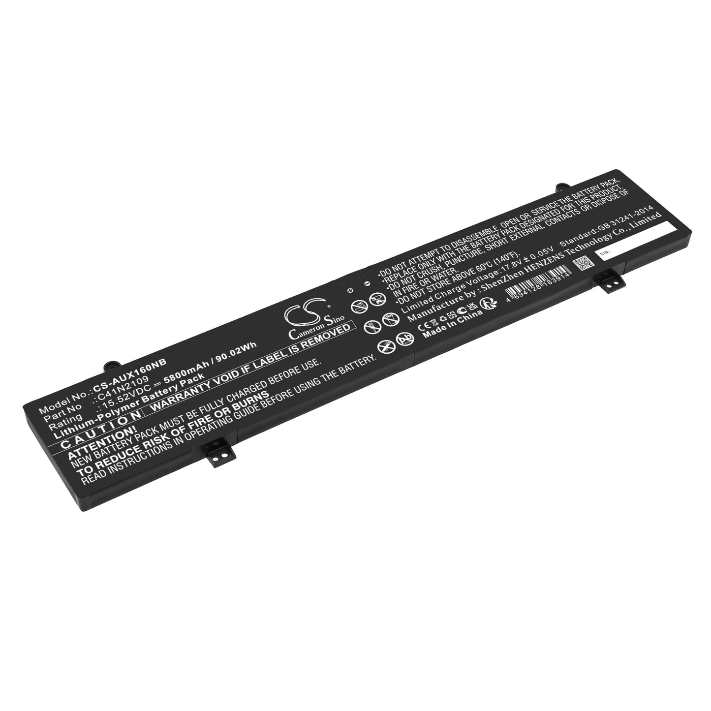 Batteri till Asus ROG Flow X16 GV601RW-M5110X 5800mAh / 90.02Wh