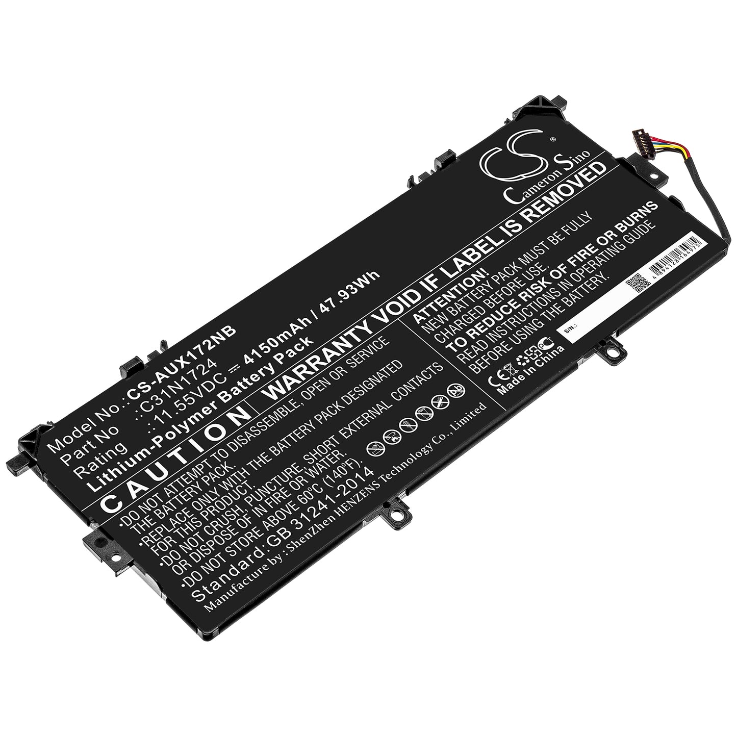 Batteri till Asus Zenbook UX331FAL-EG027R 4150mAh / 47.93Wh
