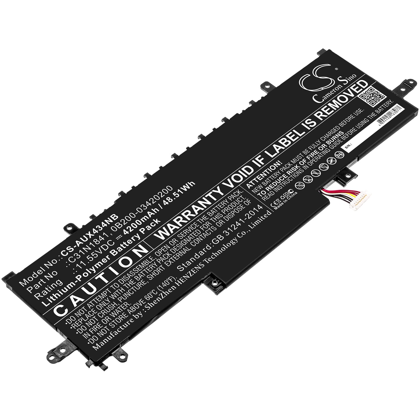 Batteri till Asus UX434FL-A6075T 4200mAh / 48.51Wh