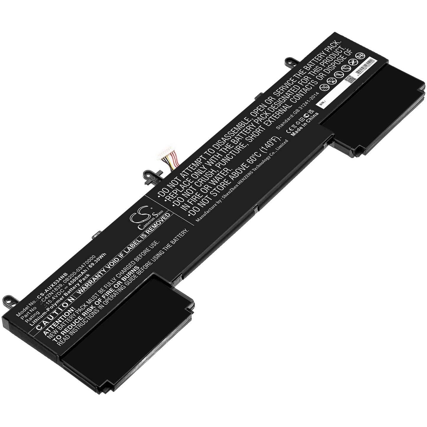 Akku Asus Zenbook 15 UX534FTC-AA330R 4500mAh / 69.30Wh