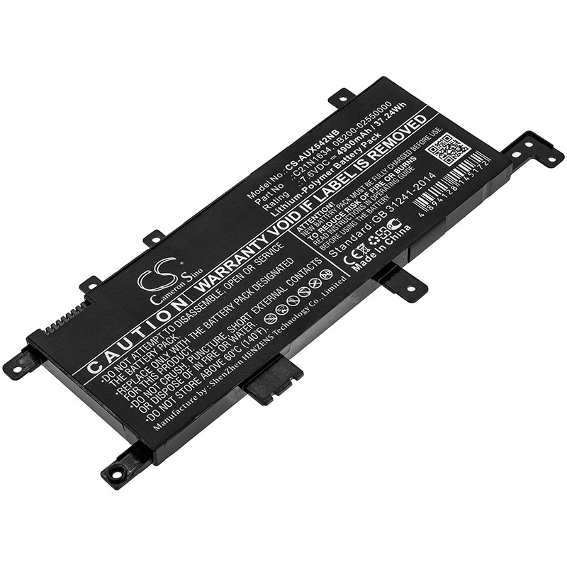 Battery for Asus P1501UA-GQ599R 4900mAh / 37.24Wh