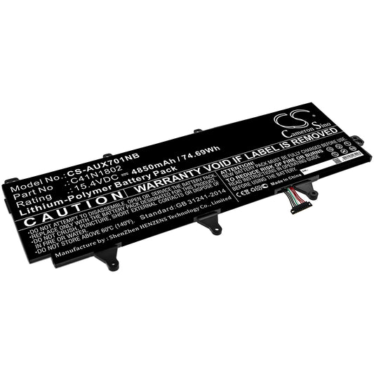 Batteri till Asus ROG Zephyrus S GX701GWR-EV024T 4850mAh / 74.69Wh