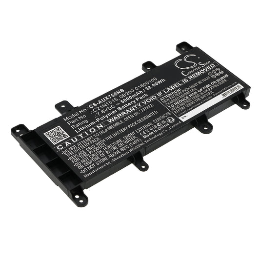 Batteri till Asus X756UJ-3G 5000mAh / 38.00Wh