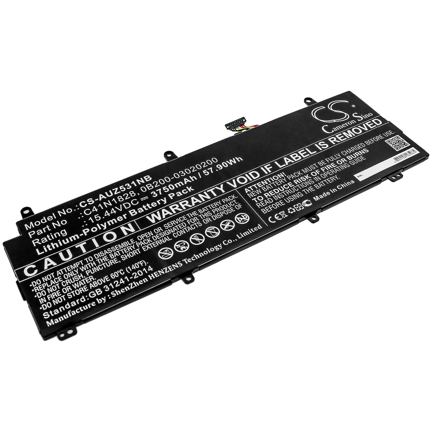 Battery for Asus Zephyrus S GX531GW 3750mAh / 57.90Wh