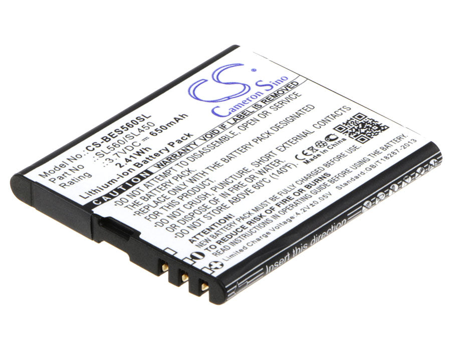 Batteri till Bea-fon  SL450 650mAh / 2.41Wh