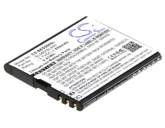 Batteri till Bea-fon SL560 650mAh / 2.41Wh
