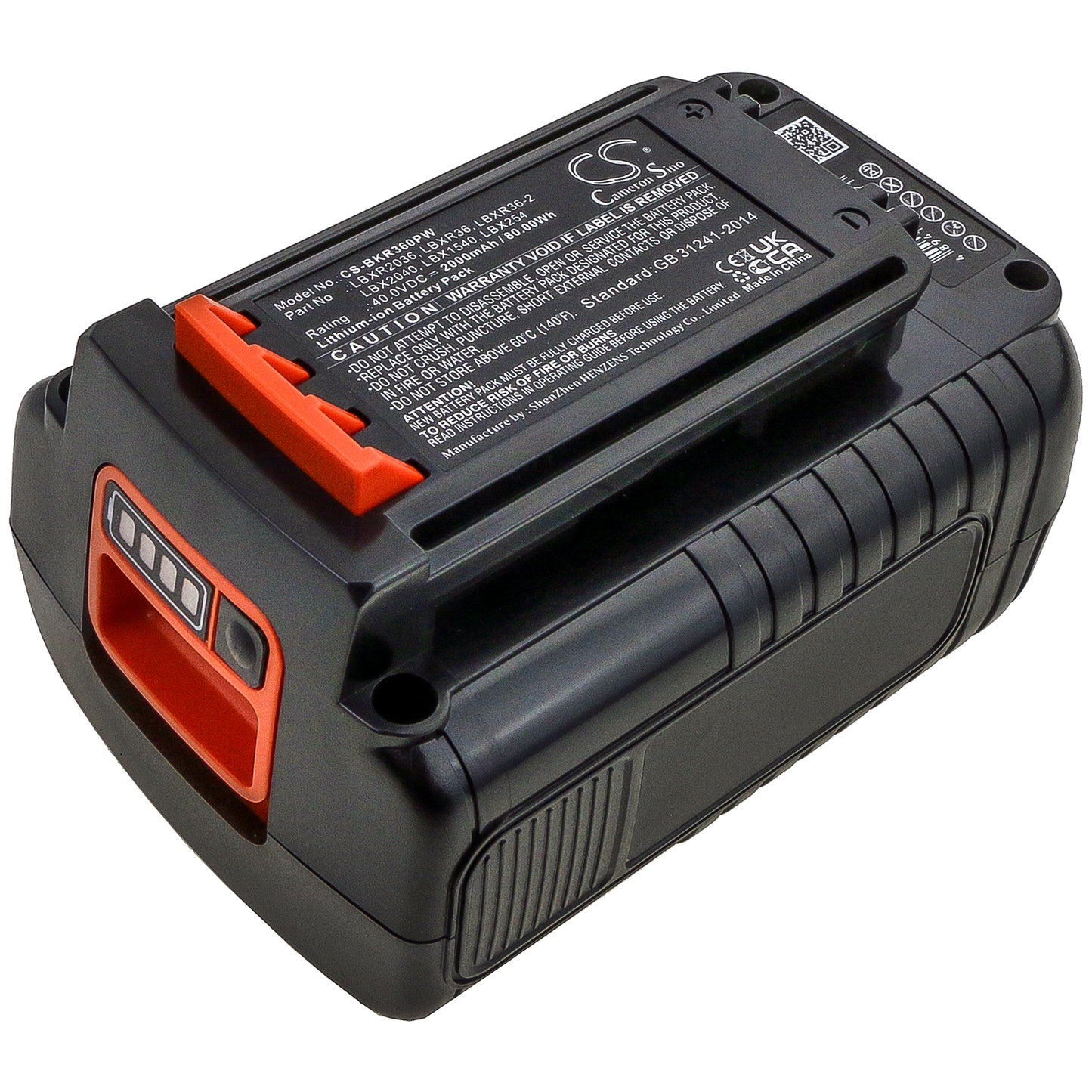 Battery for Black &amp; Decker LSWV36 2000mAh / 80.00Wh