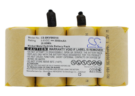 Batteri till Black&Decker  DV9605 3000mAh / 28.80Wh