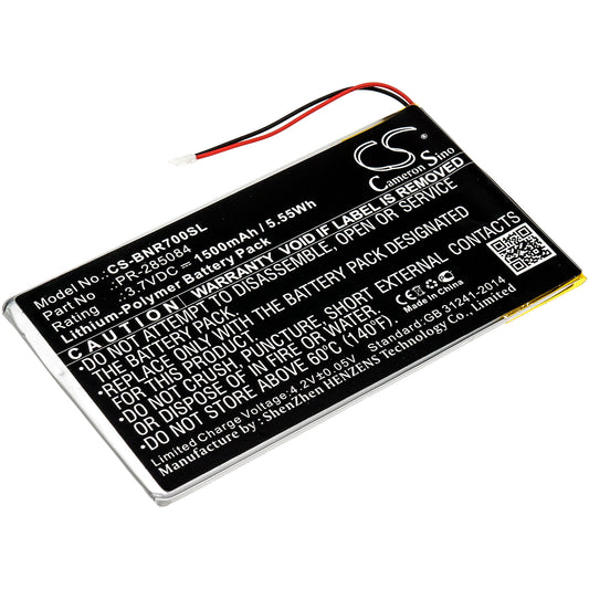 Batteri till Barnes & Noble  BNRV700 1500mAh / 5.55Wh