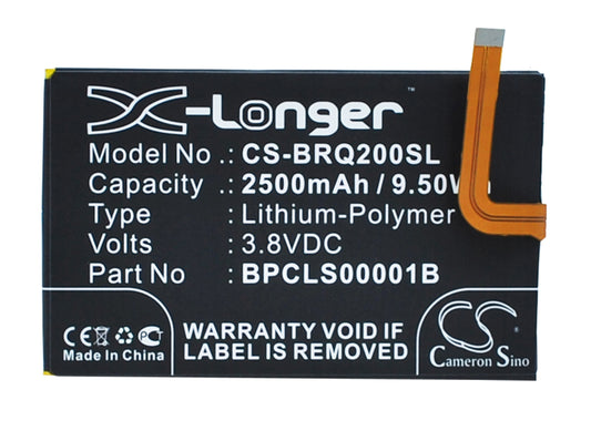 Battery for BlackBerry SQC100-3 2500mAh / 9.50Wh