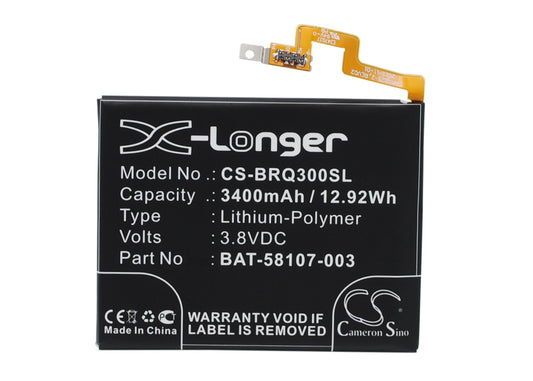 Battery for Blackberry Windermere 3400mAh / 12.92Wh