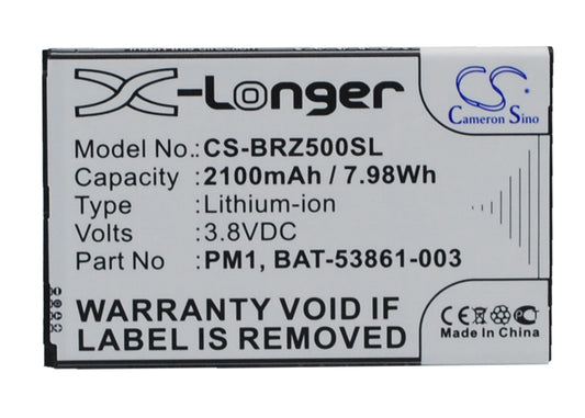 Battery for BlackBerry Z5 2100mAh / 7.98Wh