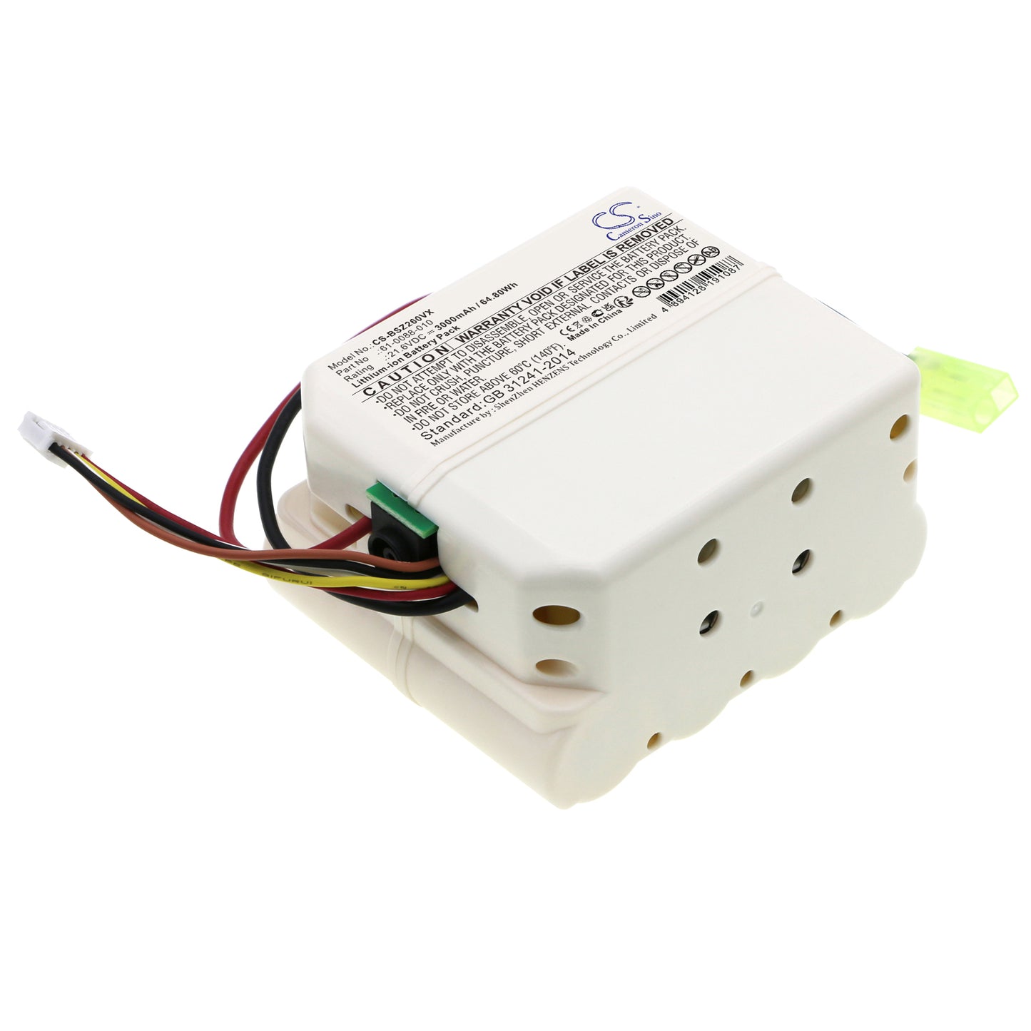 Batteri till Bissell  2602C 3000mAh / 64.80Wh