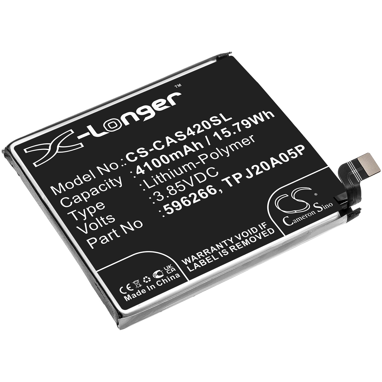 Battery for CATERPILLAR CAT S42 4100mAh / 15.79Wh