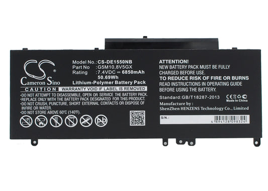Batteri till DELL Latitude E5450 15.6" 6850mAh / 50.69Wh