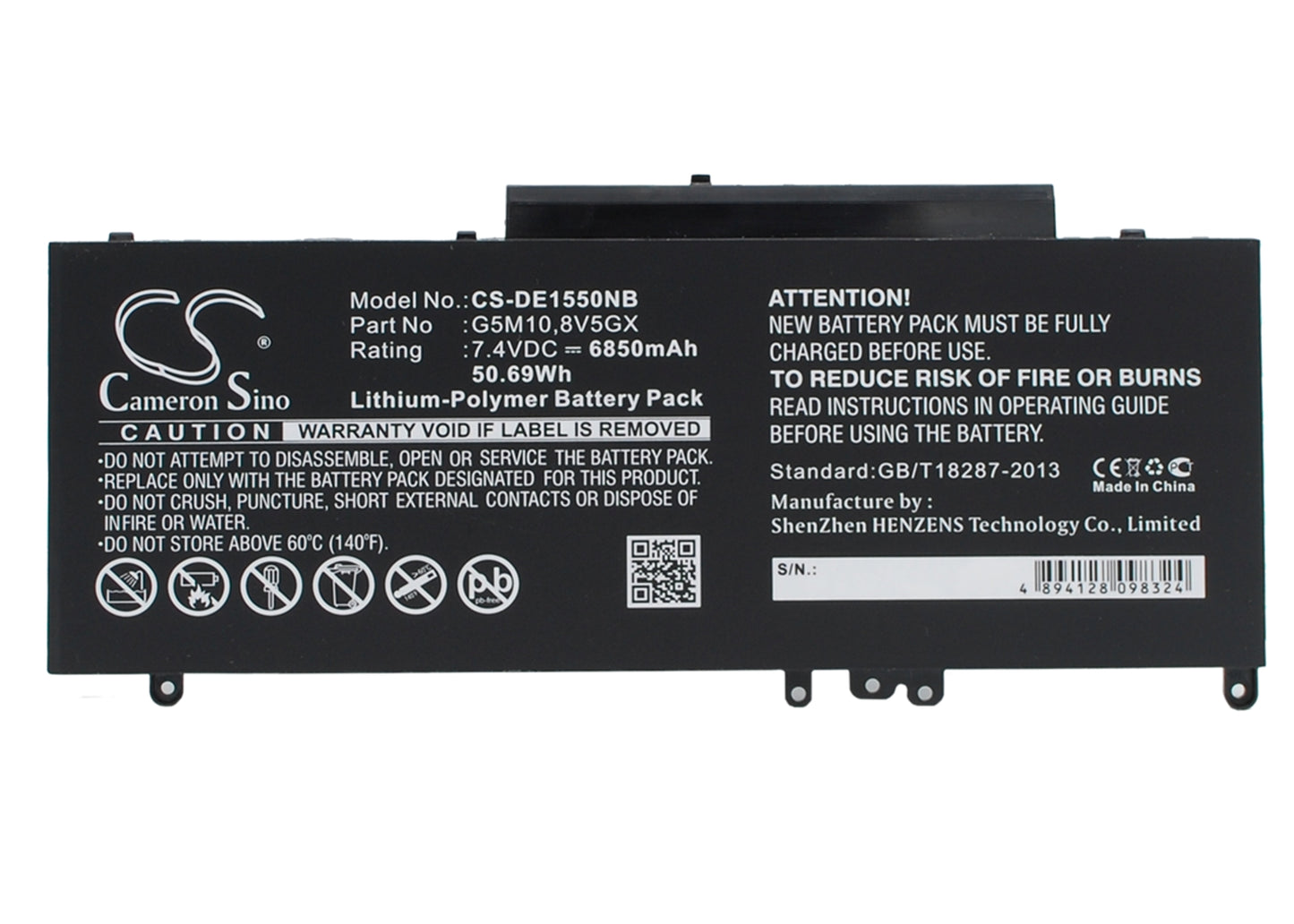 Batteri till DELL Latitude E5450 6850mAh / 50.69Wh