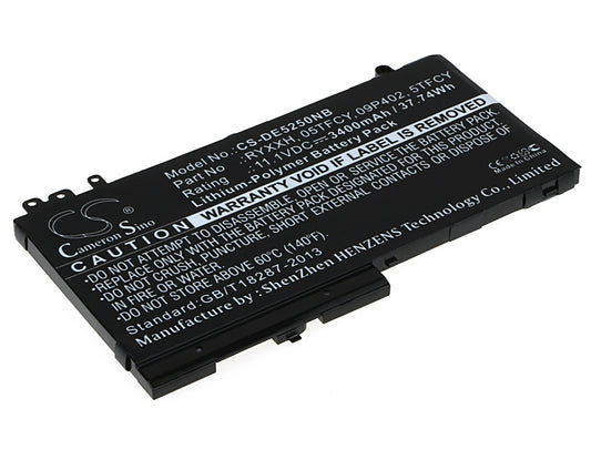 Batteri till DELL Latitude 12 E5550 3400mAh / 37.74Wh