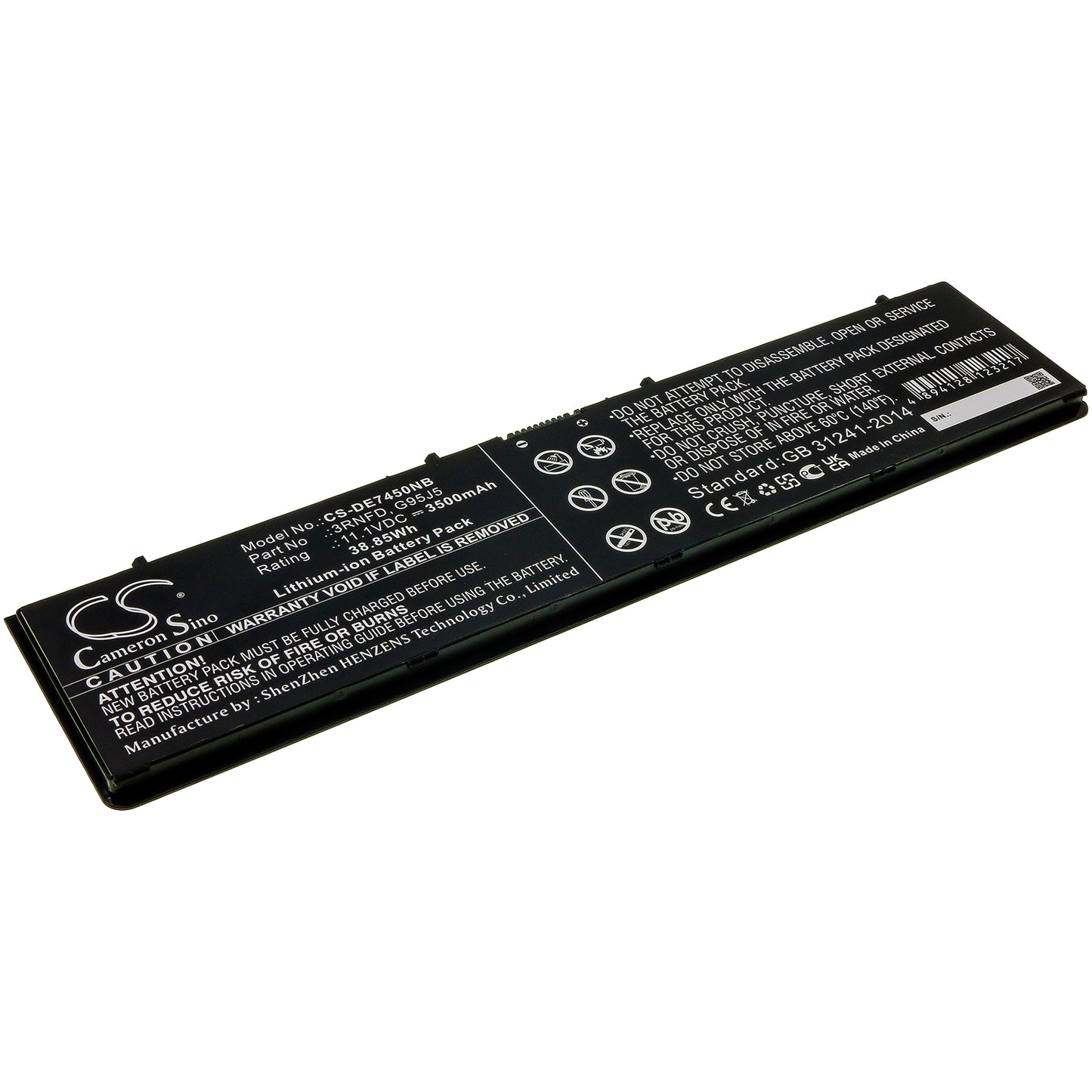 Batteri till DELL Latitude E7440 Touch 3500mAh / 38.85Wh