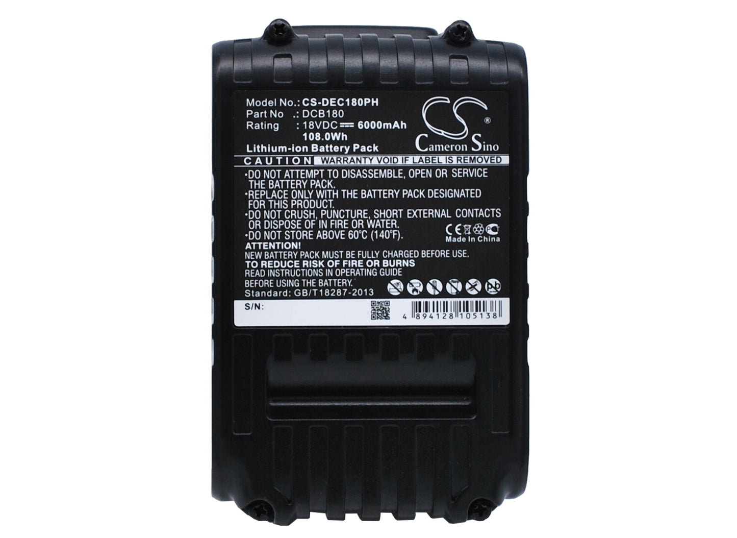 Akku DeWalt 12V MAX Li-ion 6000mAh / 108.00Wh