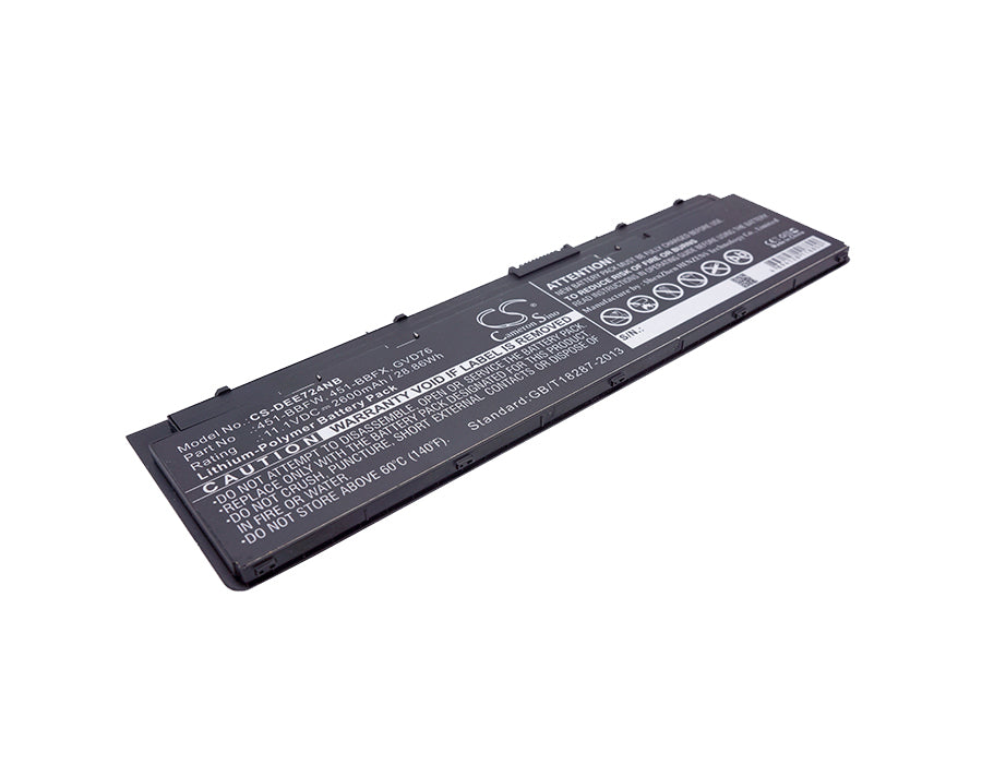 Batteri till DELL Latitude E7250 2600mAh / 28.86Wh