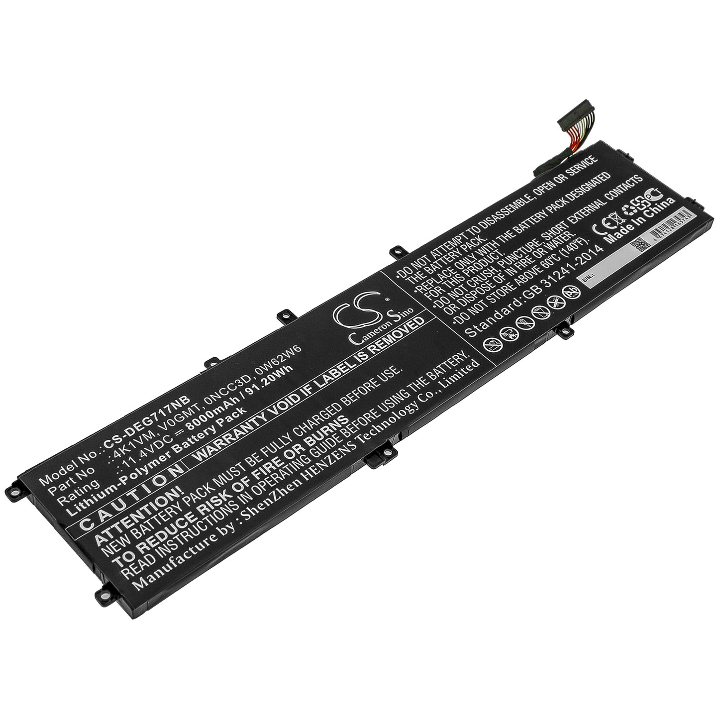 Batteri till DELL G7 17 7700 8000mAh / 91.20Wh