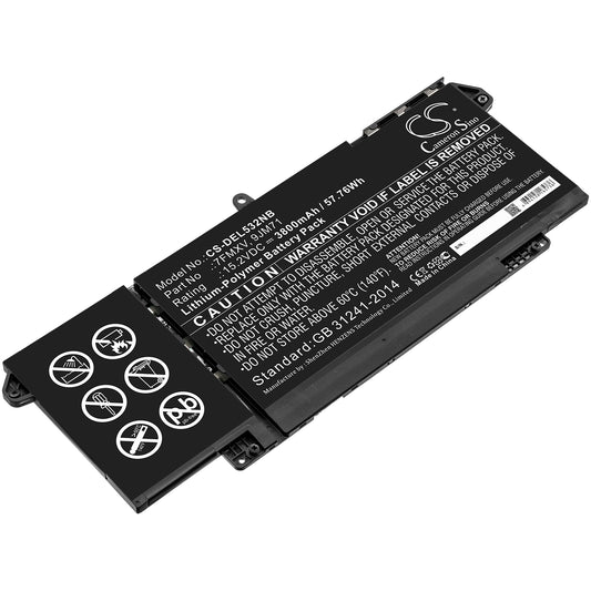 Batteri till DELL Latitude 7320 3800mAh / 57.76Wh