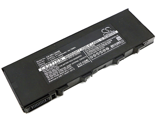 Batteri till DELL Latitude 7204 i7-4650U 7400mAh / 54.76Wh