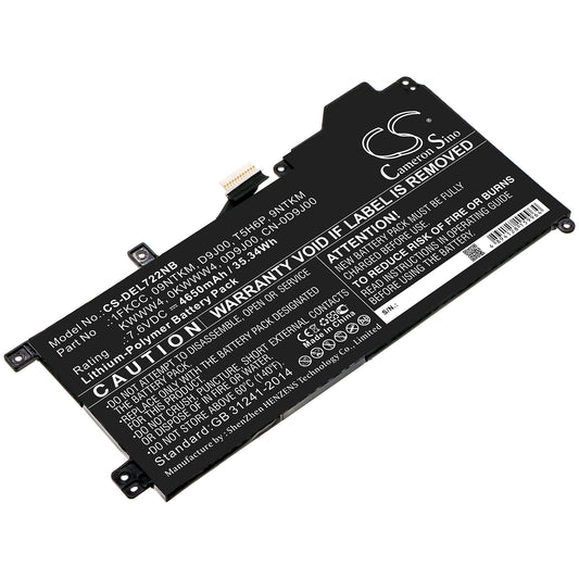 Batteri till DELL Latitude 7200 2-in-1 4650mAh / 35.34Wh