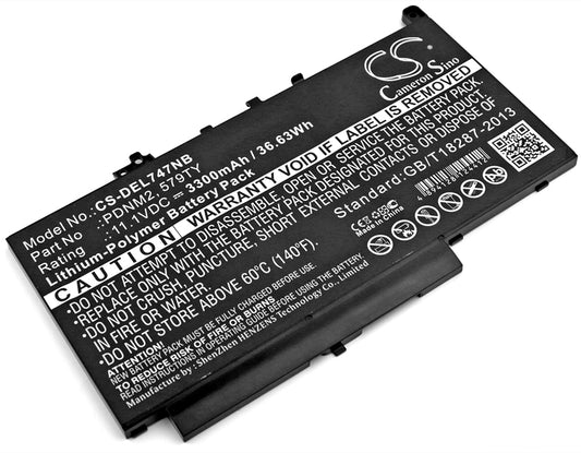 Battery for DELL Latitude E7270 3300mAh / 36.63Wh