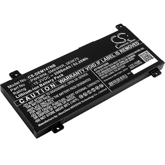Akku DELL Inspiron 14 7467 3500mAh / 53.20Wh