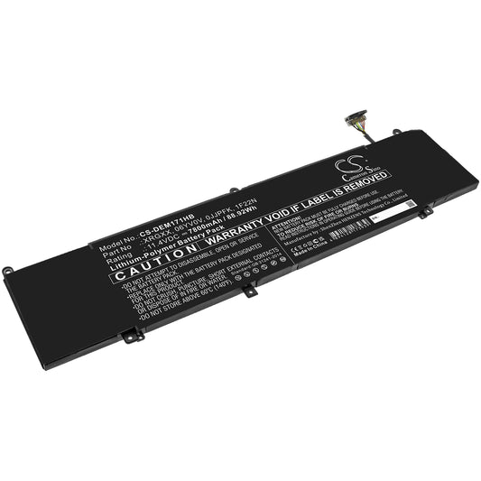 Battery for DELL G7 7590-D1865B 7800mAh / 88.92Wh