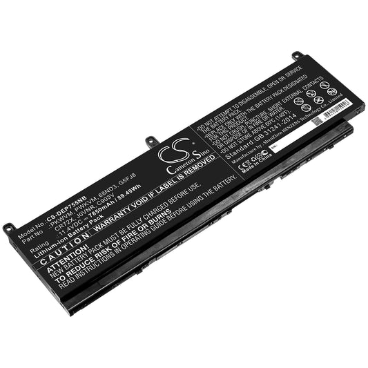 Akku DELL Precision 7550 7850mAh / 89.49Wh